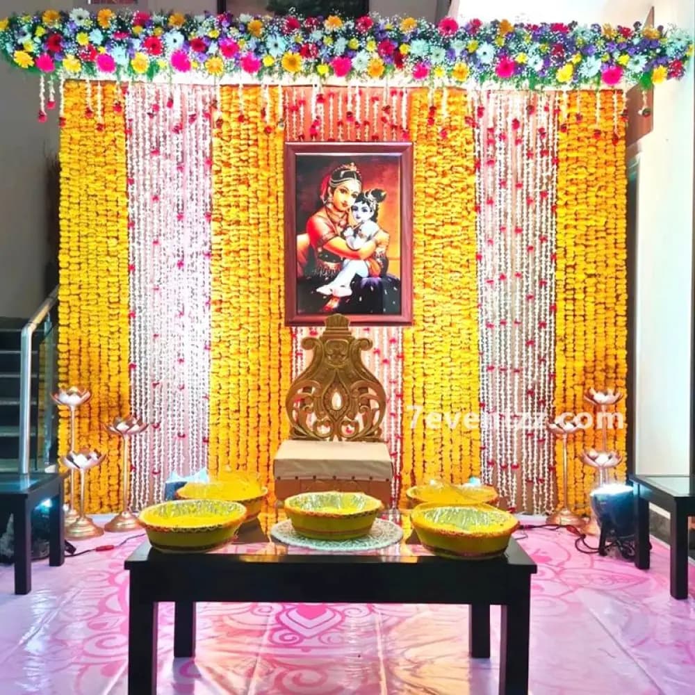 Valaikappu Flower Decoration