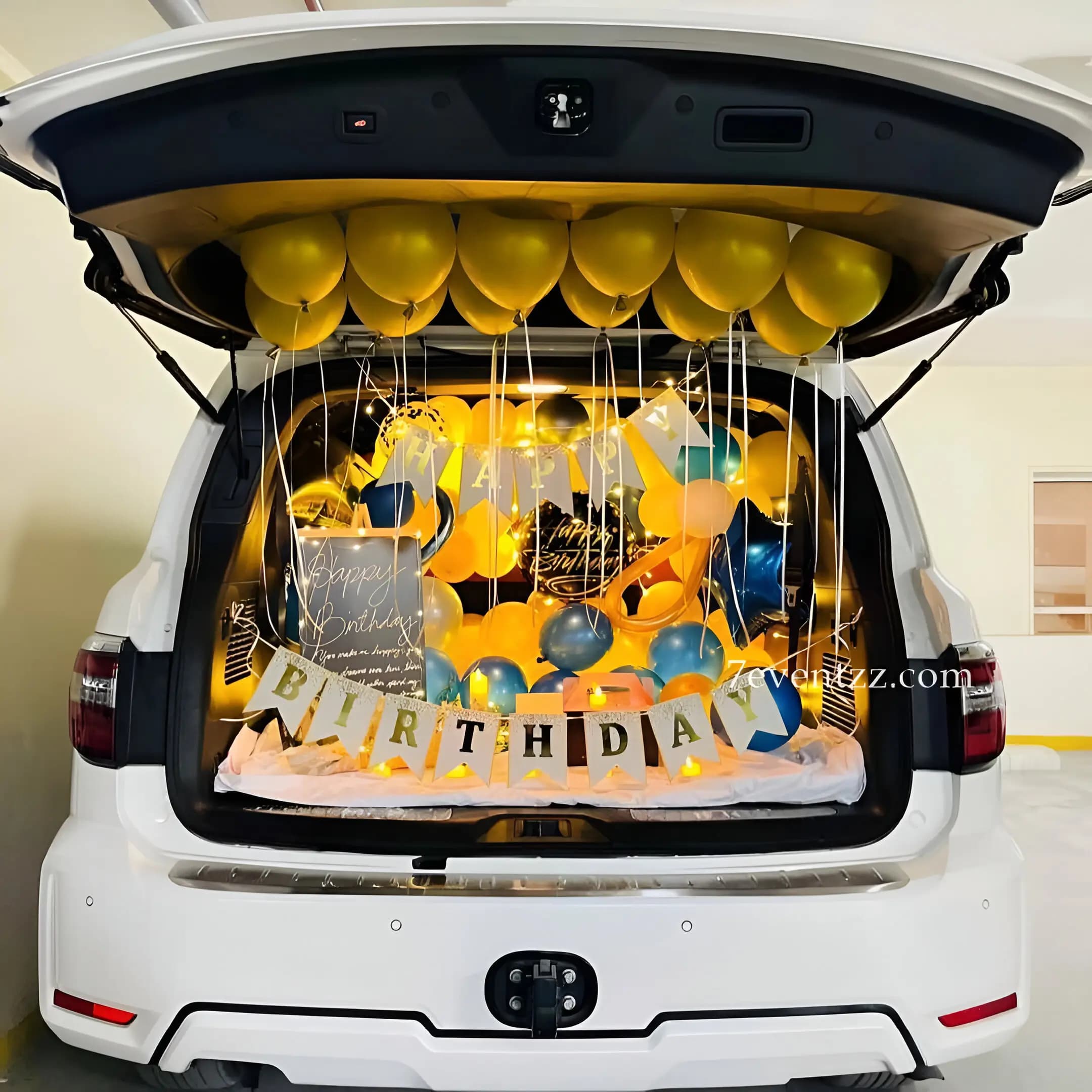 Golden Car Decor