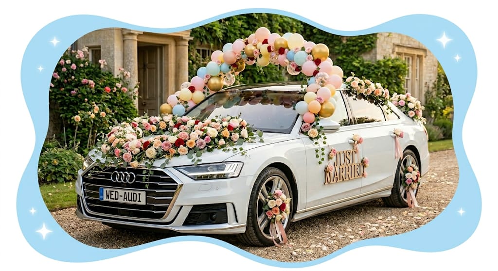 Audi Rose Bridal Car