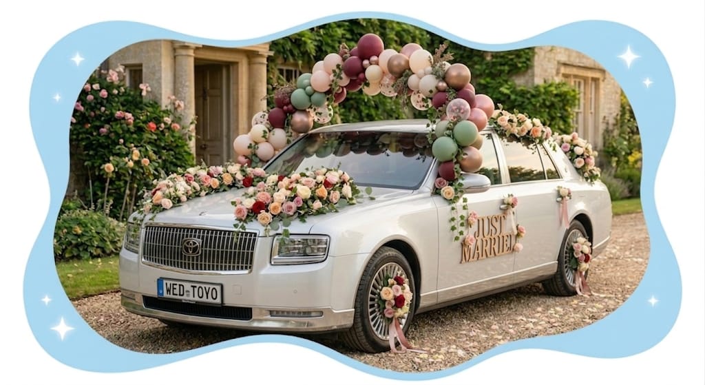Bridal Toyota Car Decor