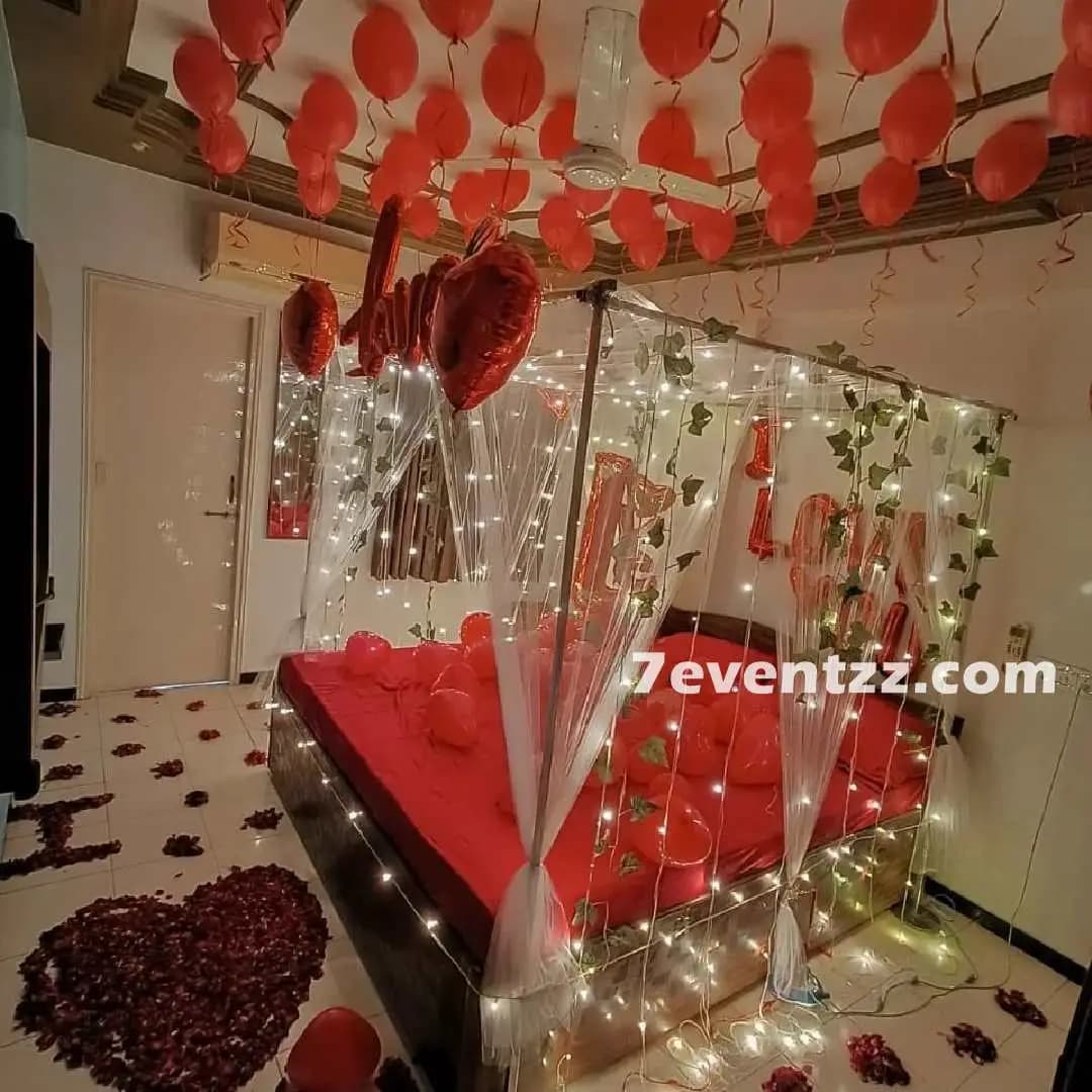Bed Decoration For Honeymoon
