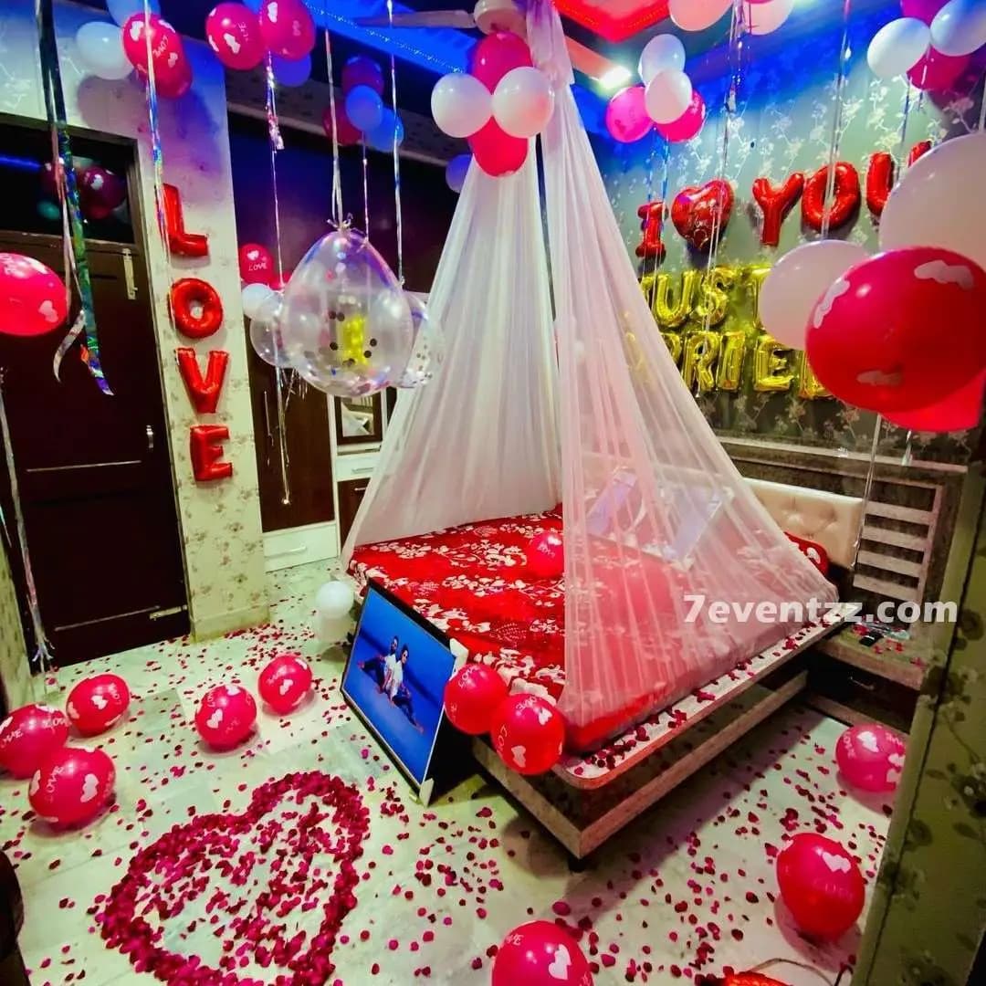 Romantic First Night Decoration