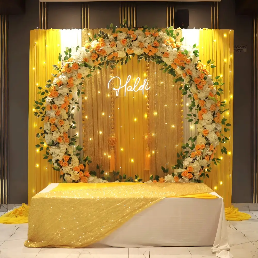 NEWLY ADDED Ring Floral Haldi Setup