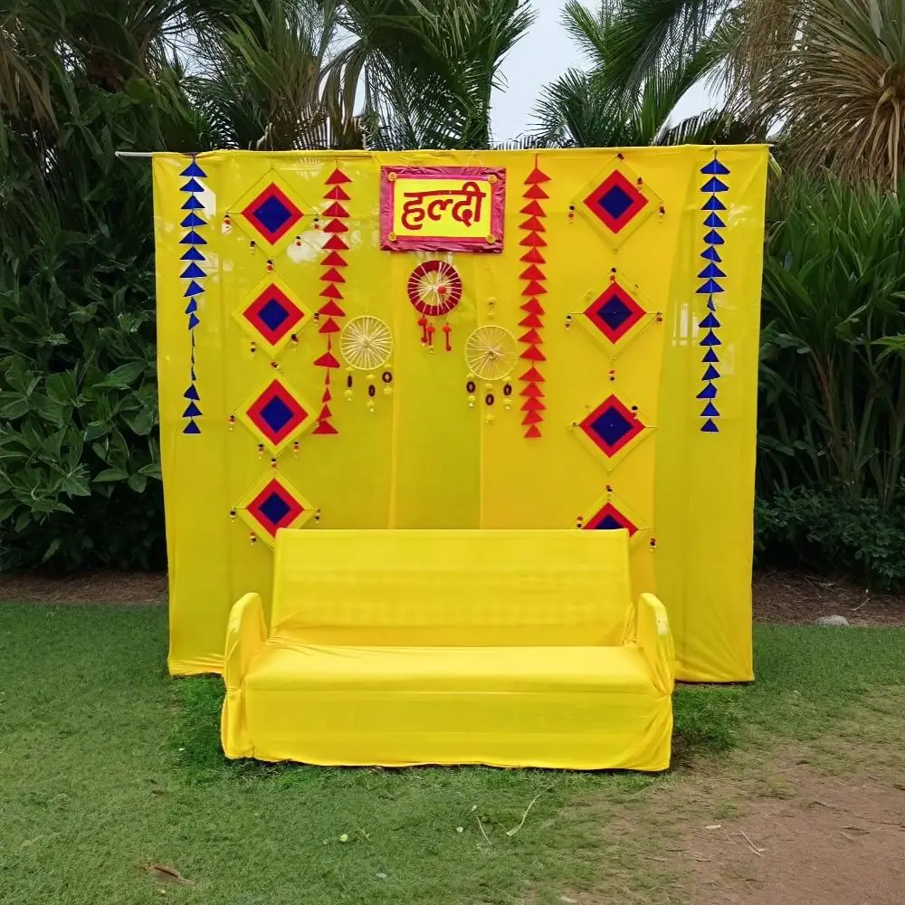 NEWLY ADDED Simple Haldi Decoration