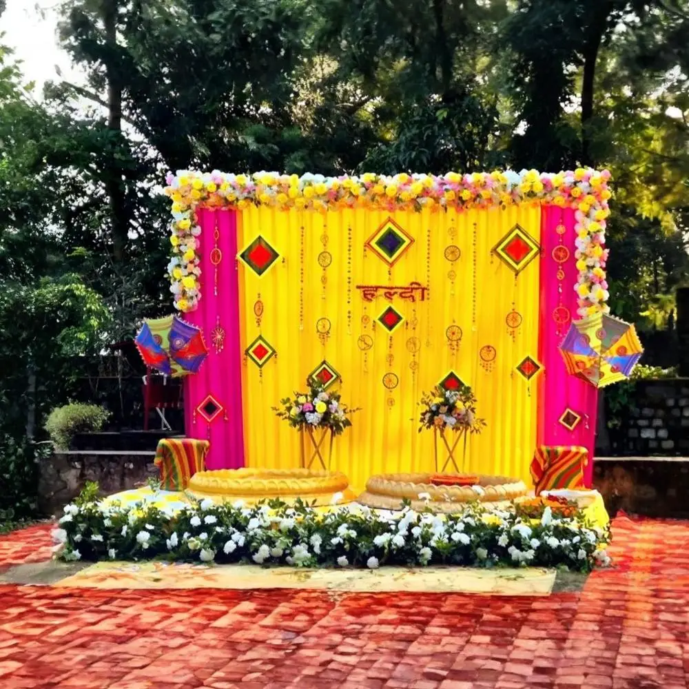 TRENDING Vibrant Haldi Decoration