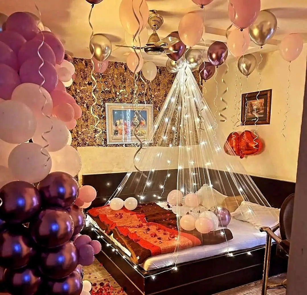 Romantic Room Balloon Decoration in Jaipur: Create Magical Couple Surprises