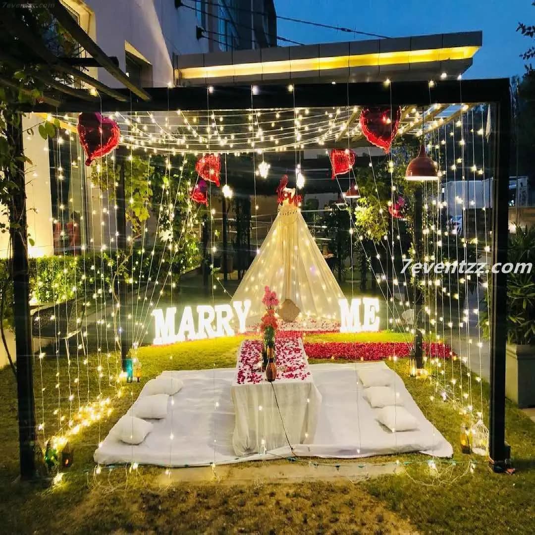 Marry Me Dining Setup