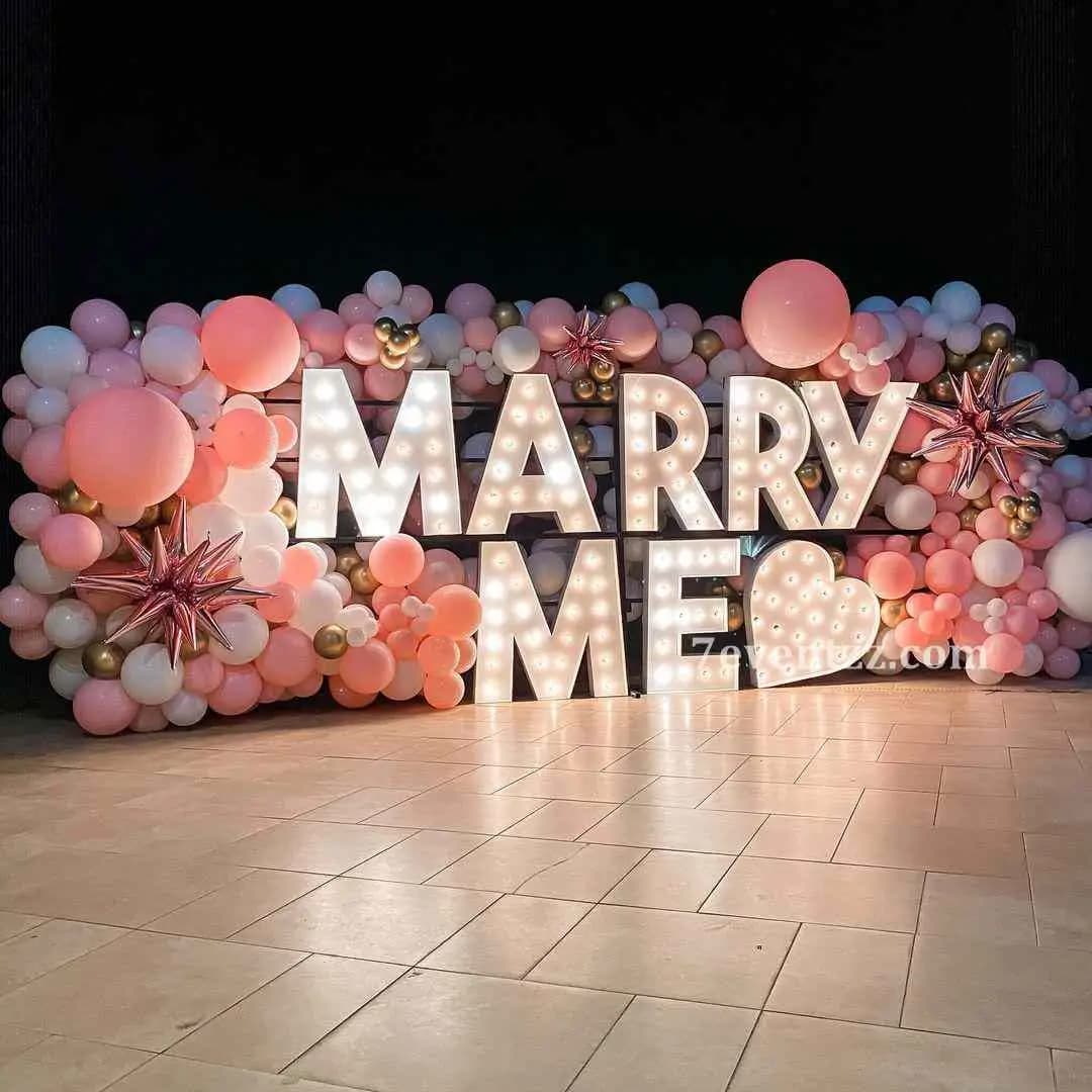 Pastel Marry Me Decoration