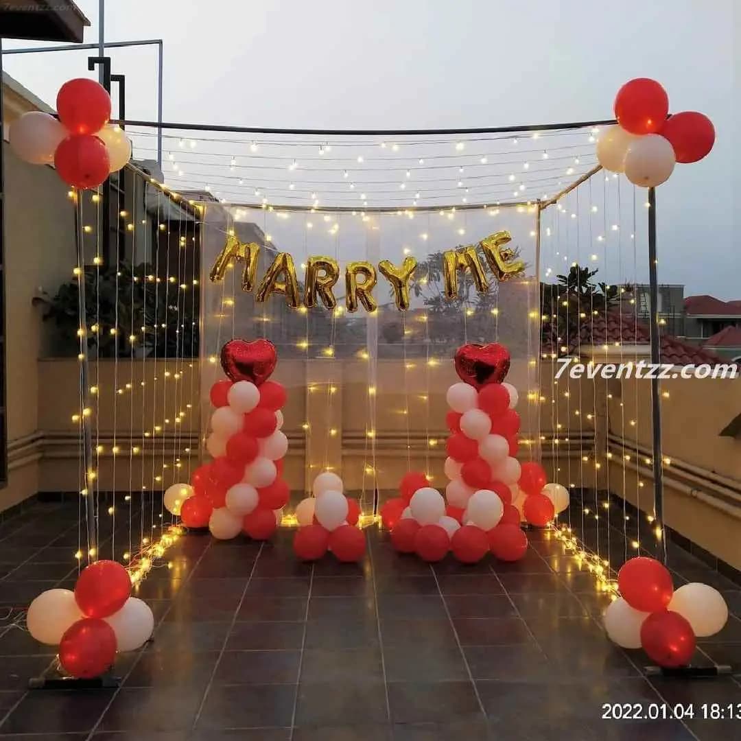 Terrace Marry Me Setup