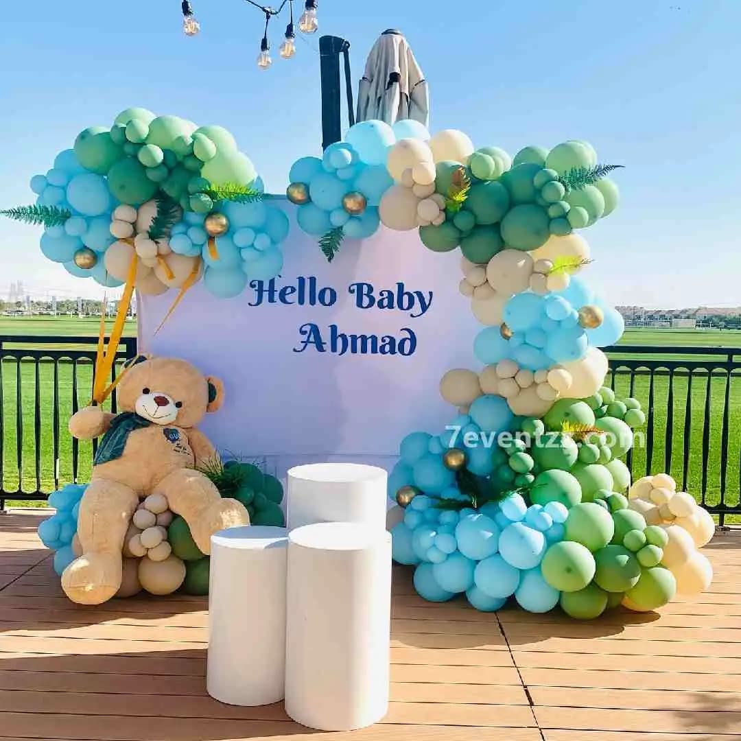 Backdrop Decoration For Baby Welcome