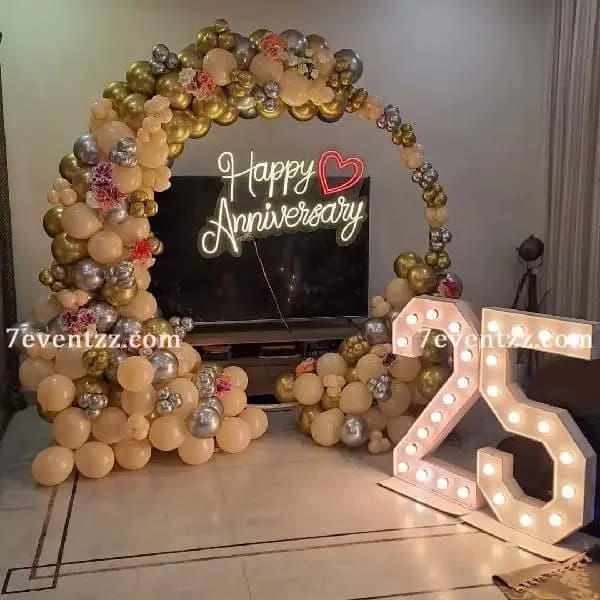 25th Anniversary Ring Decoration