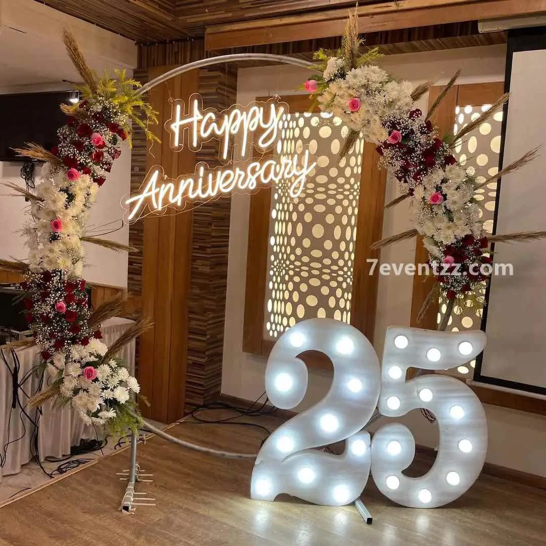 Flower Anniversary Decoration