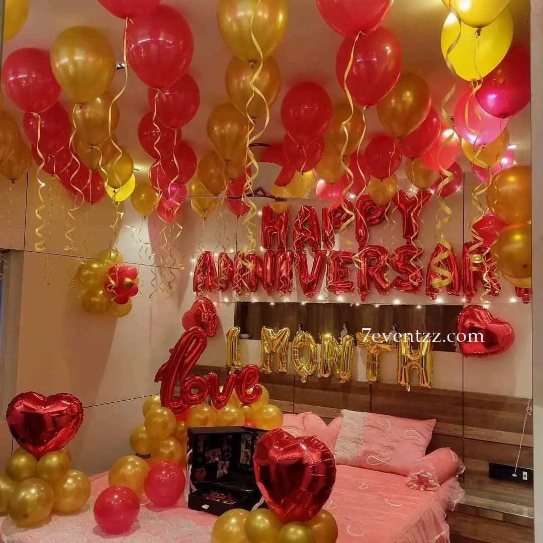 Simple Anniversary Room Decor