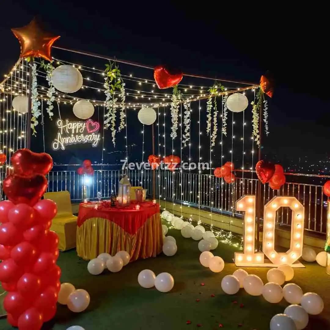 Terrace Setup For Anniversary