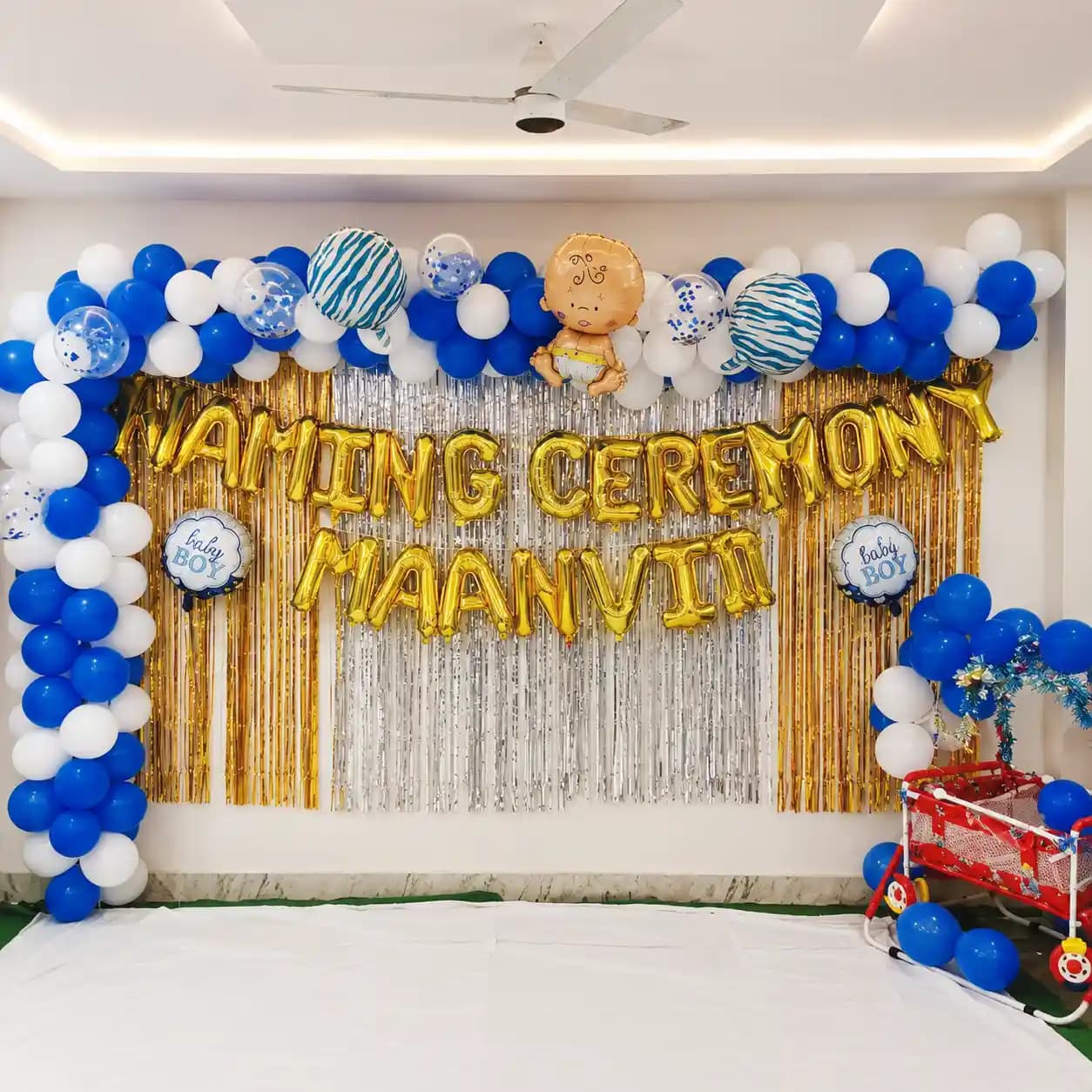 Baby Naming Balloon Decoration