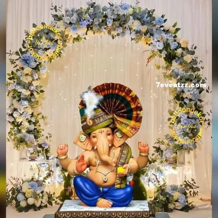 Background Ganpati Decoration