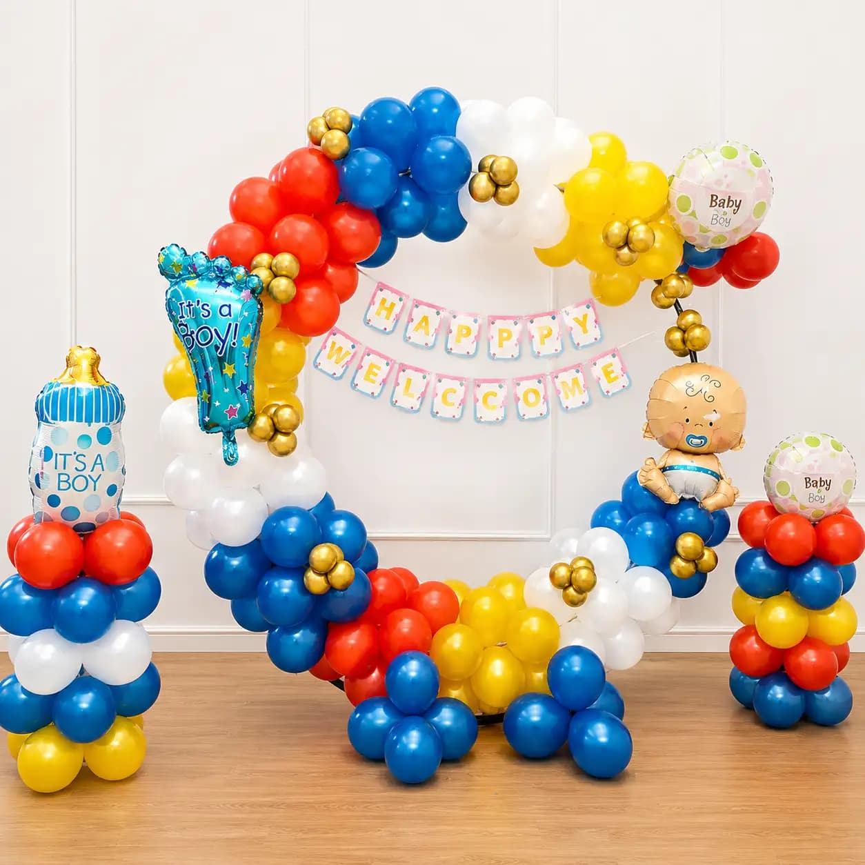 Colorful Naming Ceremony Backdrop