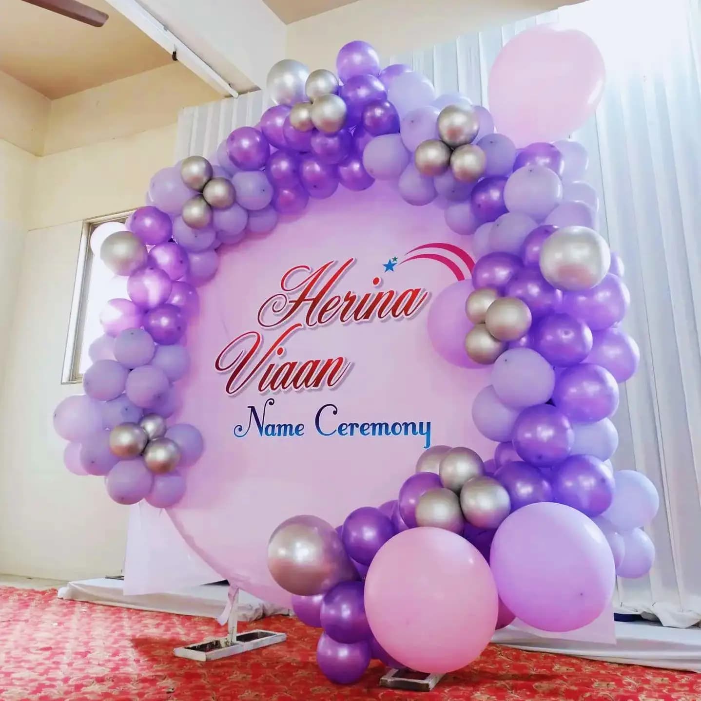 Customized Naming Backdrop