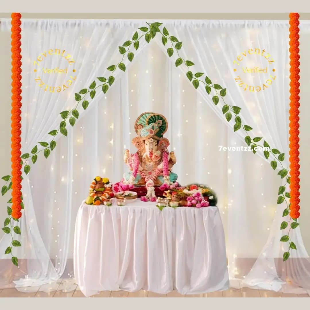 Ganpati Backdrop Decoration