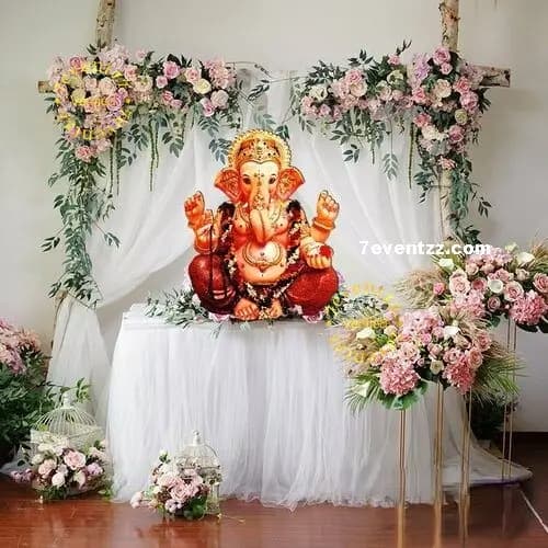 Ganpati Bappa Mandap Decoration
