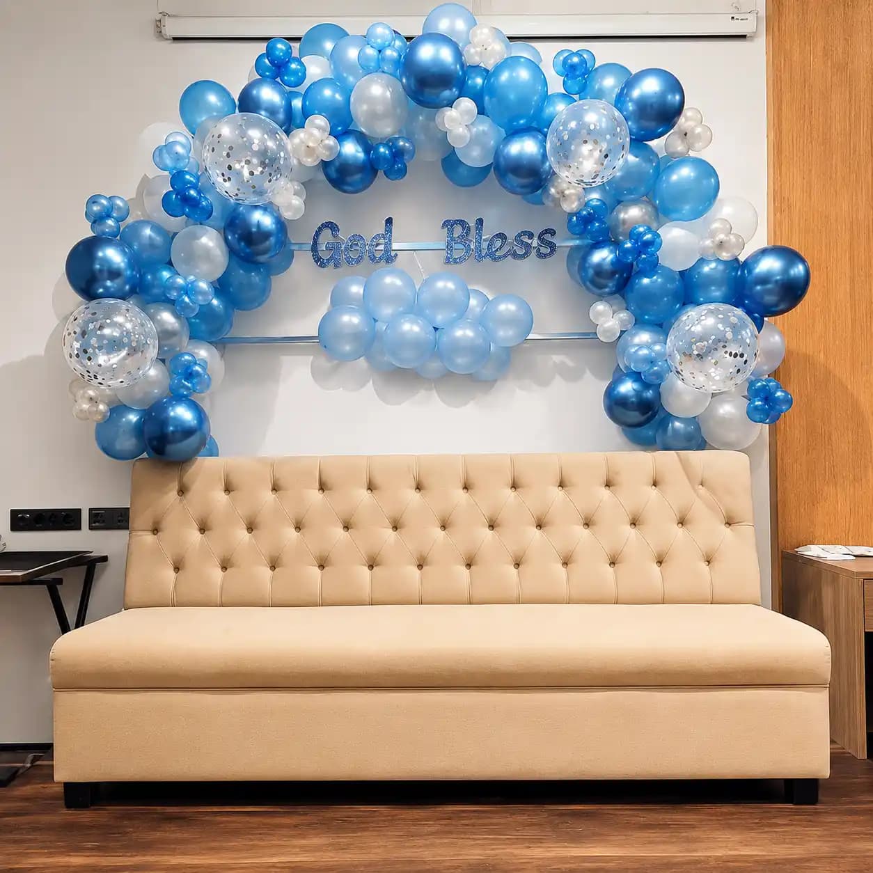 God Bless Balloon Arch