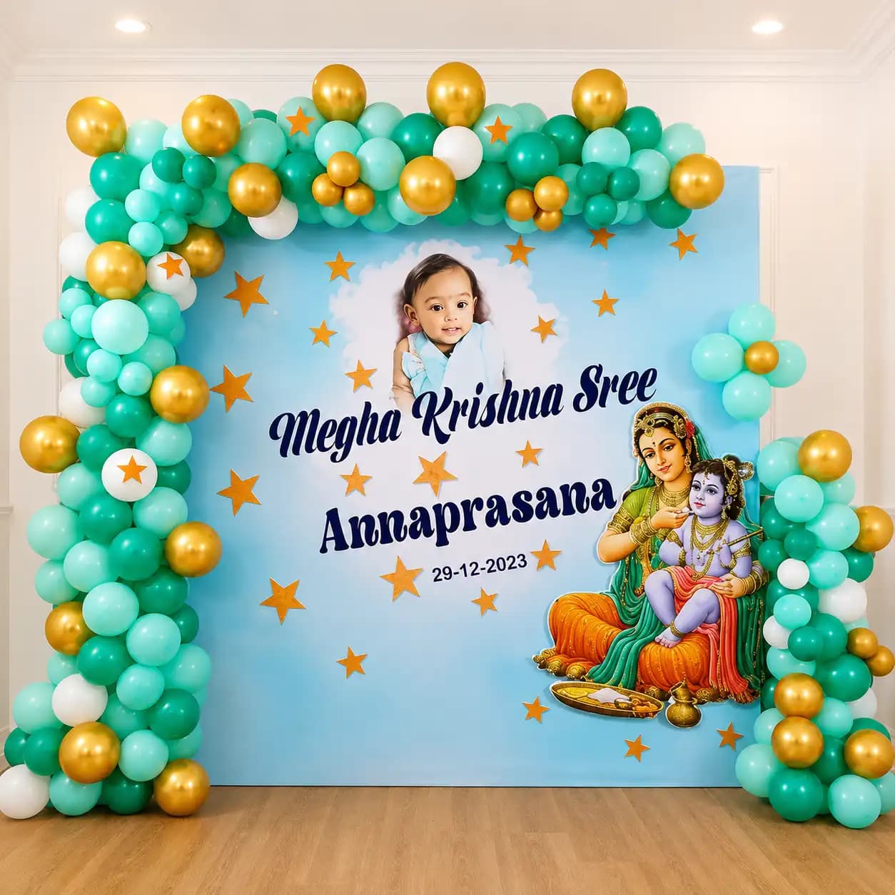 Krishna Theme Annaprashan Decoration