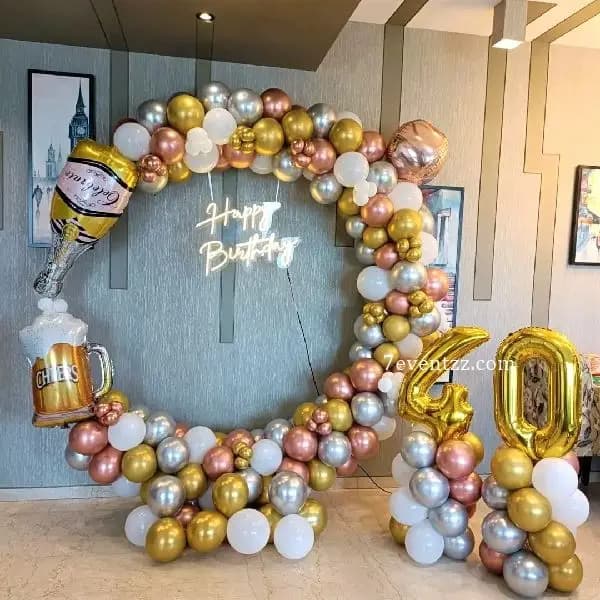 40th Birthday Balloon Decoration