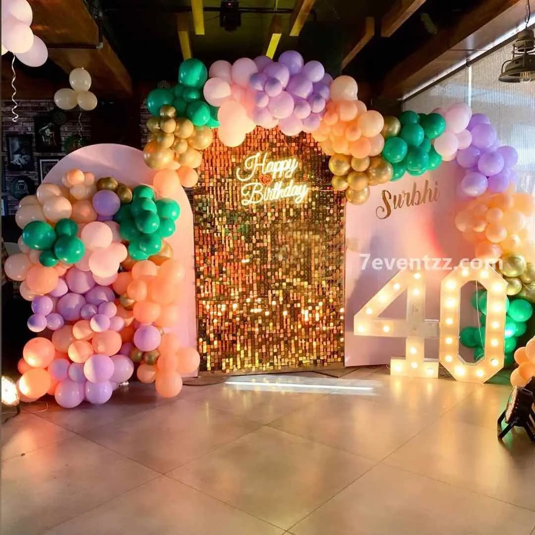 40th Birthday Panel Decoration
