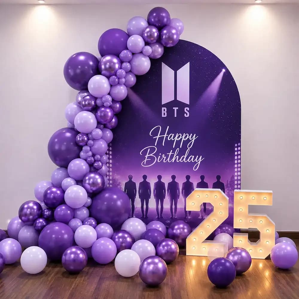 BTS K-Pop Birthday Decoration