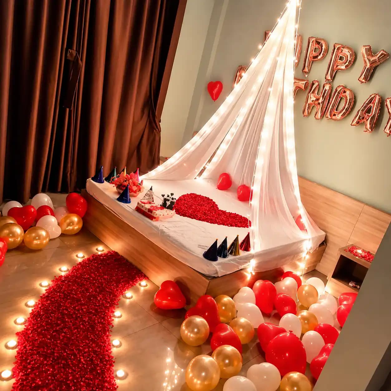 Birthday Canopy Flower Decoration