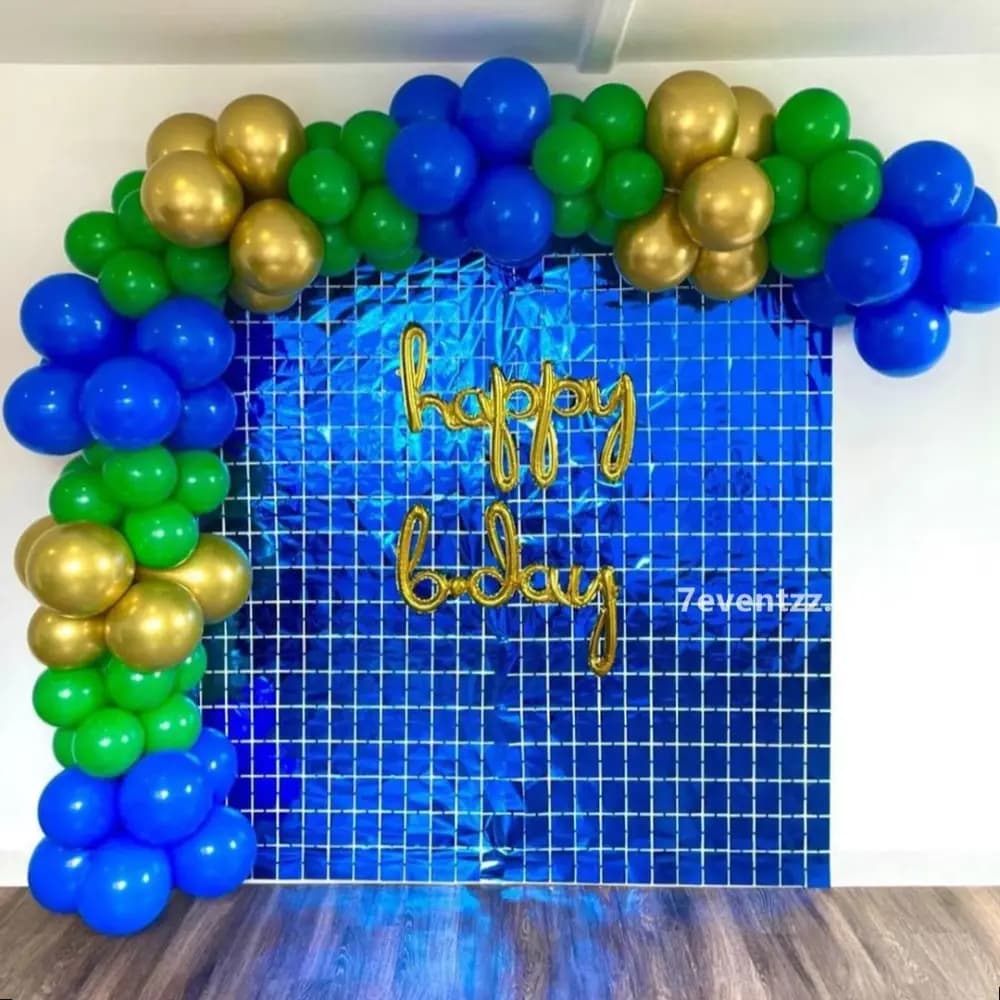 Blue Colored Theme Decoration