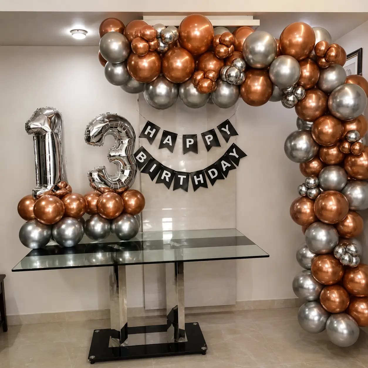 Chrome Balloon Garland
