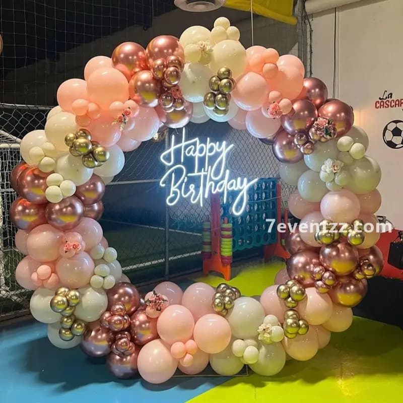 Glossy Birthday Neon Setup