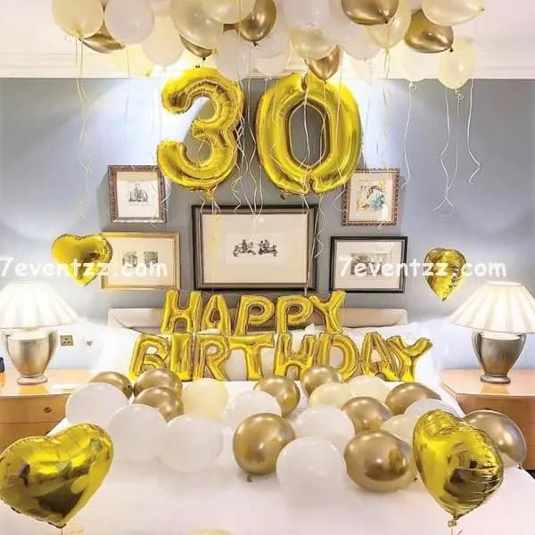 Pretty 30th Birthday Setup