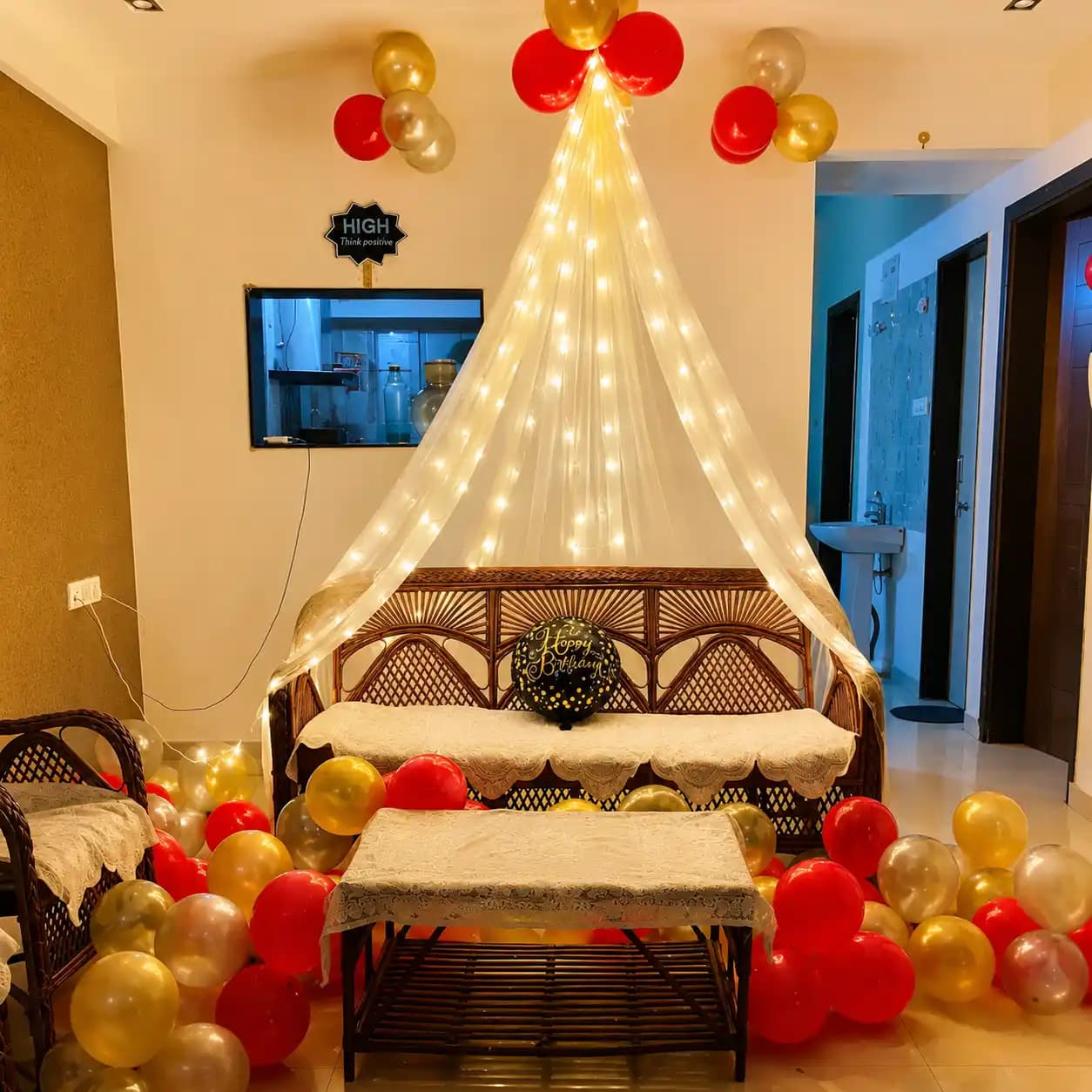 Red Canopy Setup