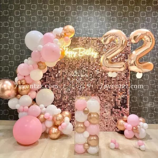 Rose Gold Shimmery Backdrop