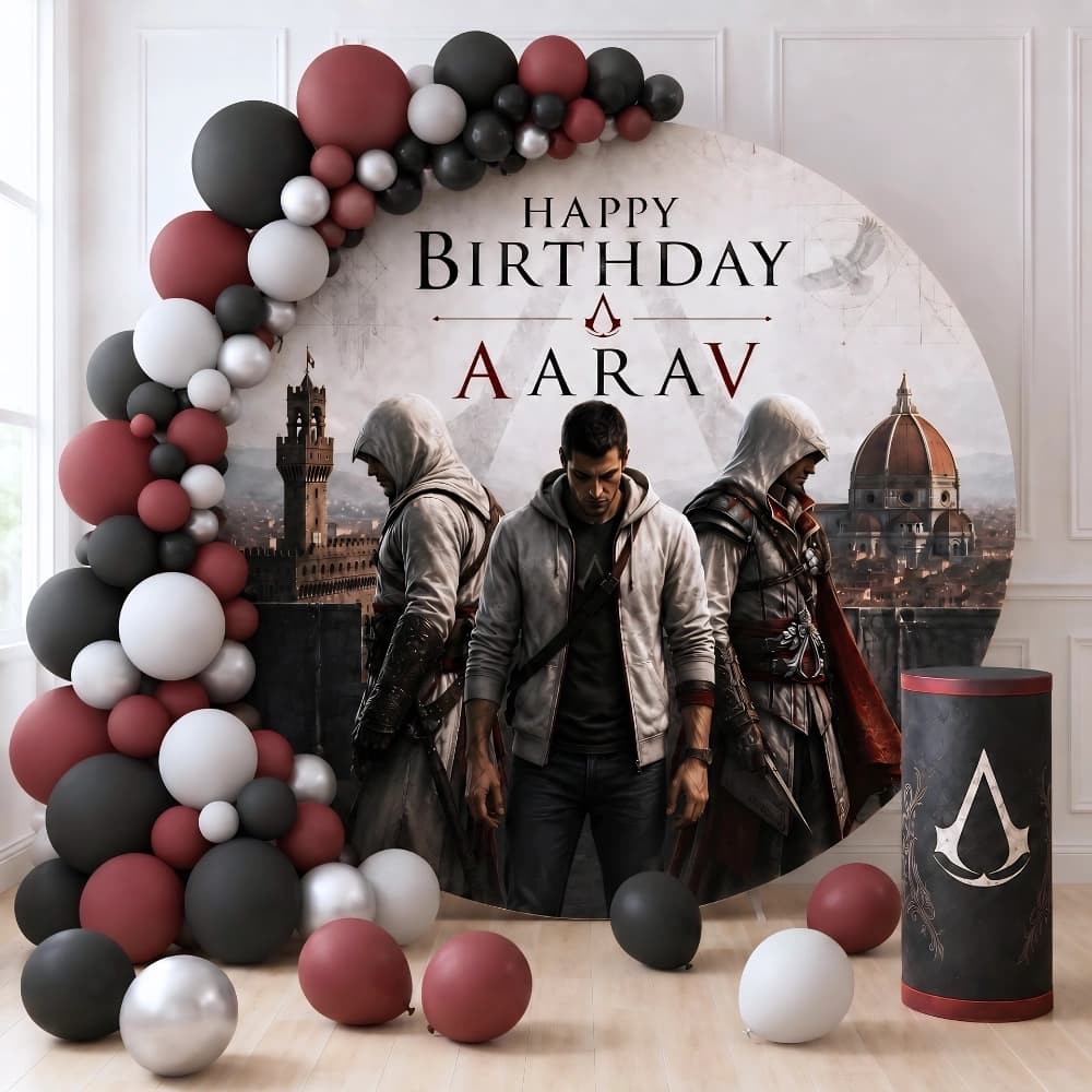 Assassins Creed Birthday Theme Decoration