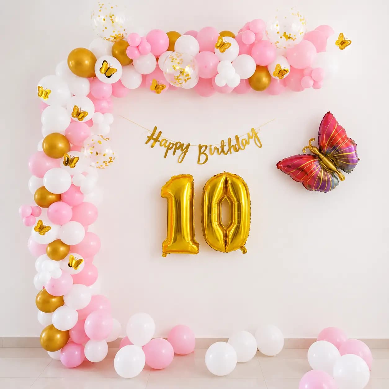 Butterfly Pastel Balloon Arch