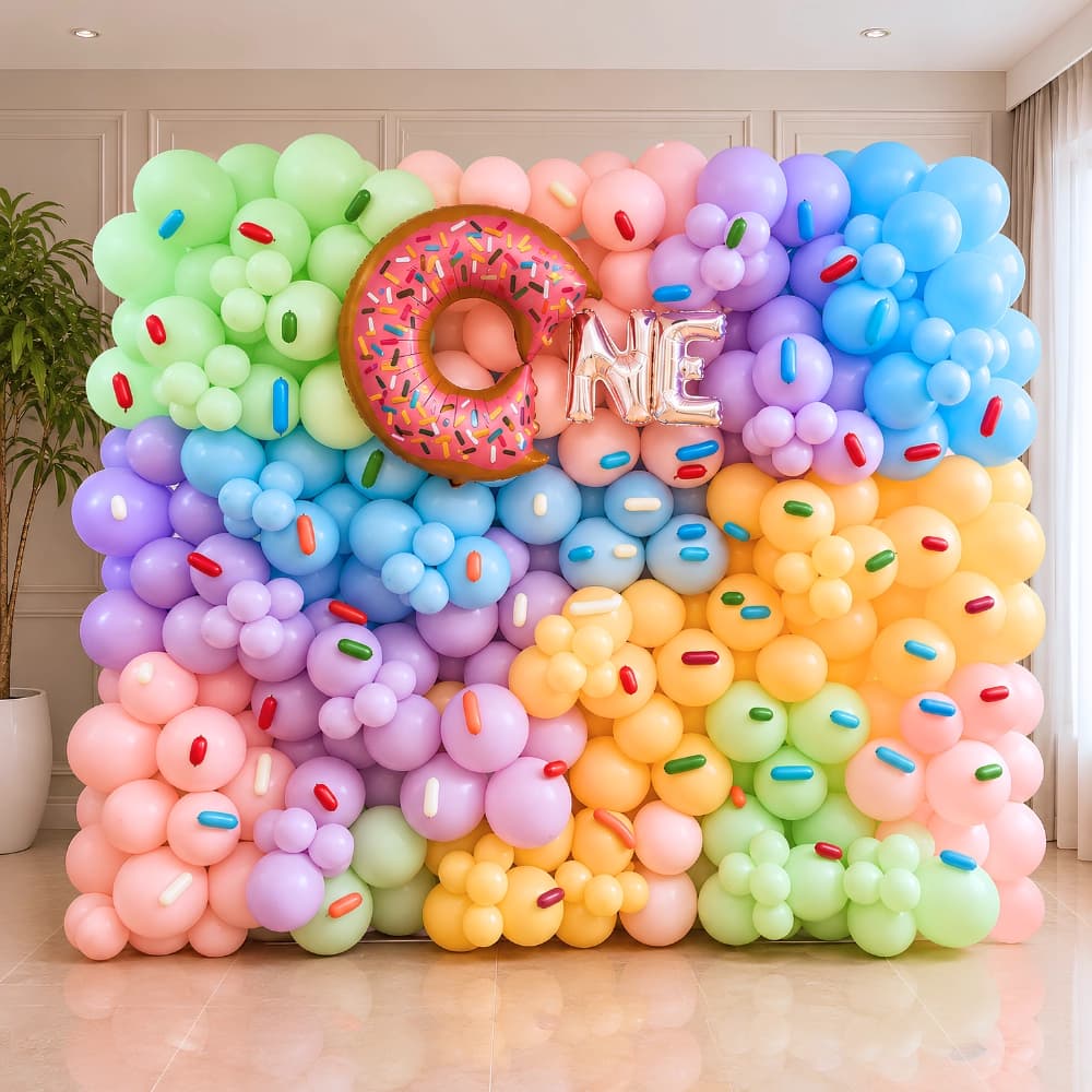Donut Theme Balloon Wall