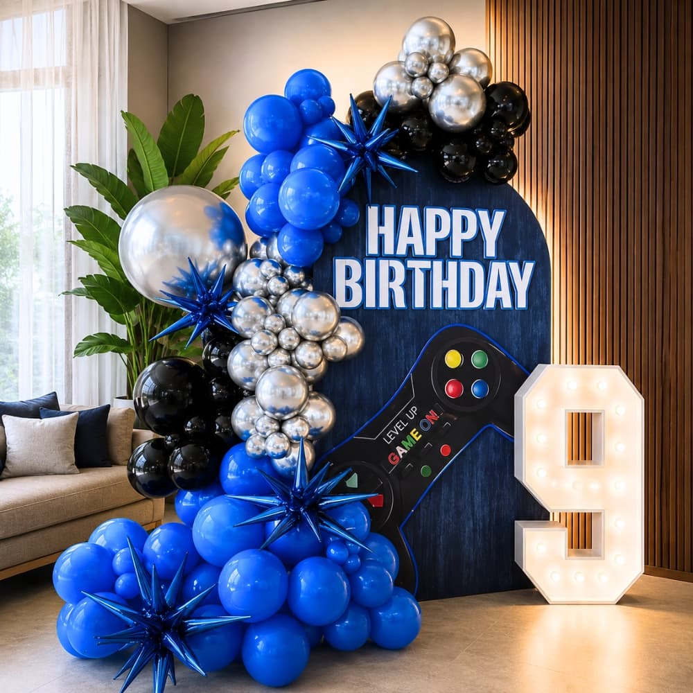 Game Theme Birthday Decoration