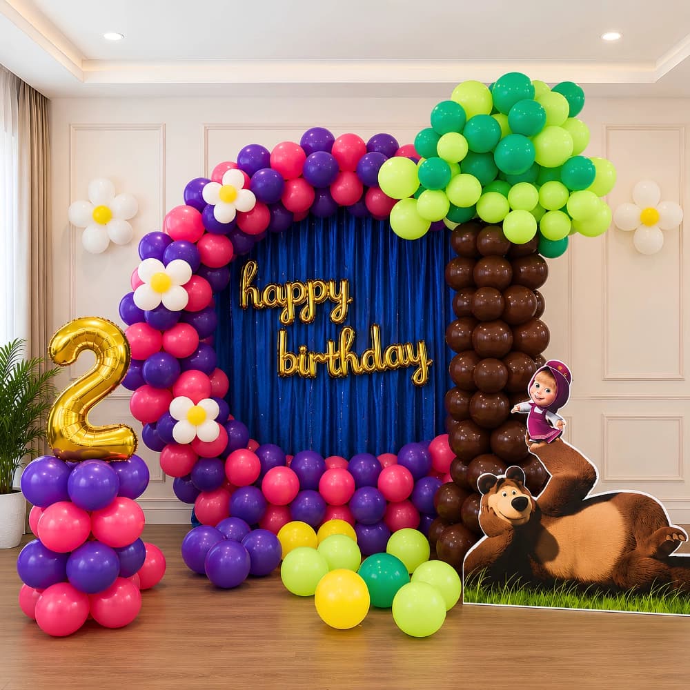 Masha And Bear Birthday Decoration