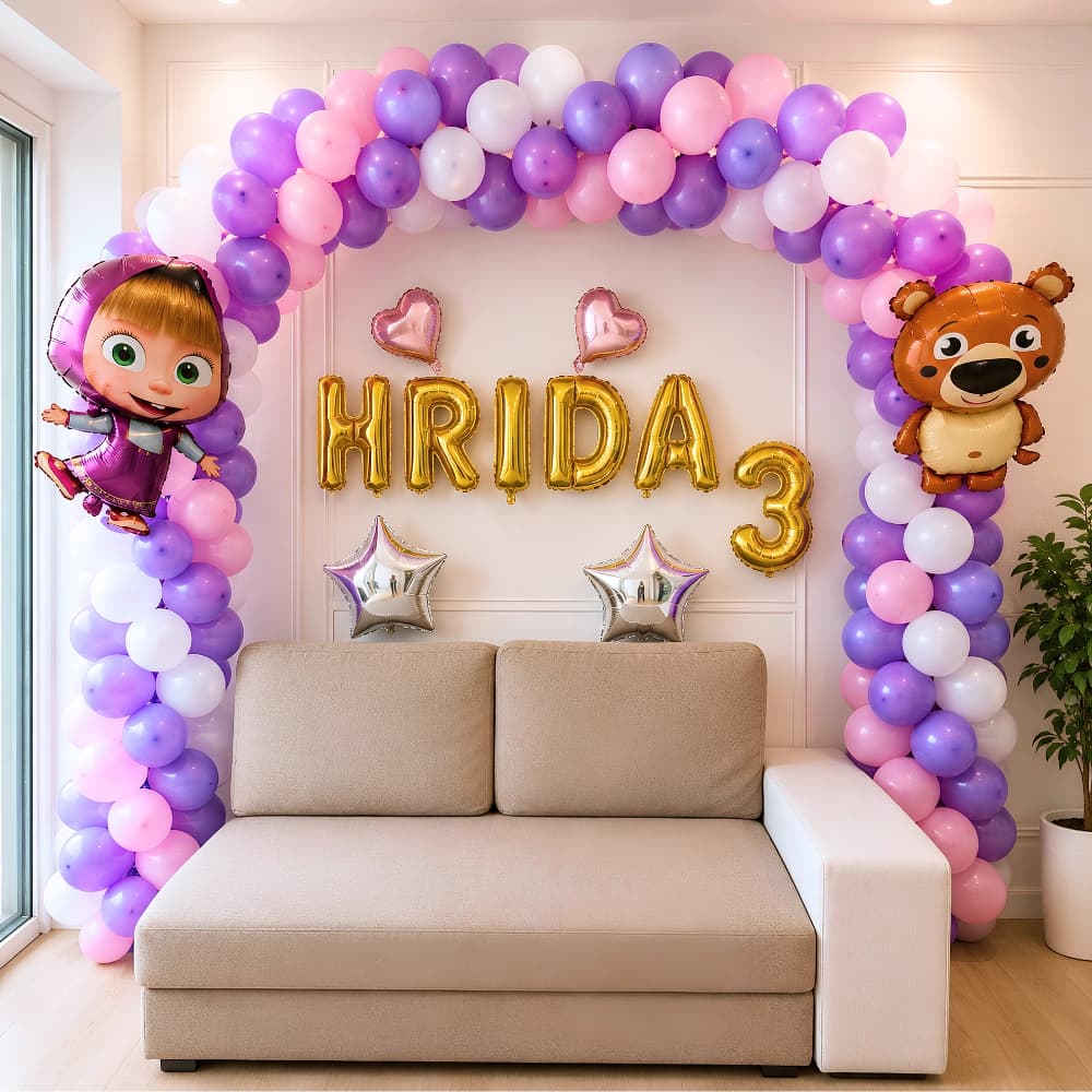 Masha And Bear Theme Decoration