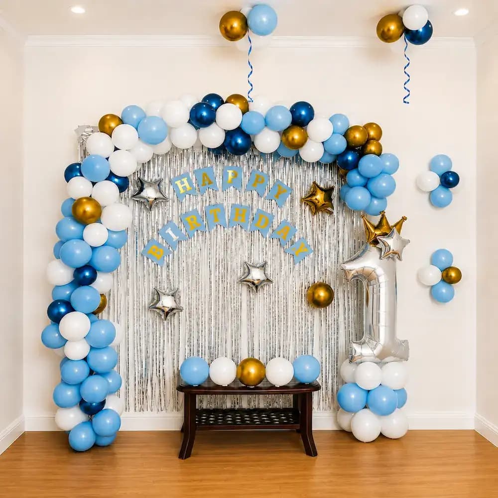 Simple Birthday Room Decoration For Kids