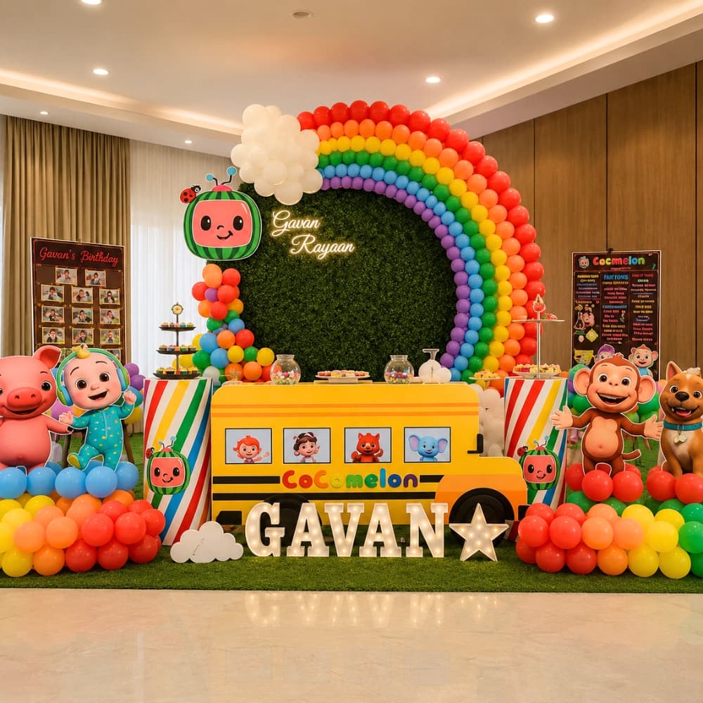 Wheels On Bus Stage Decoration