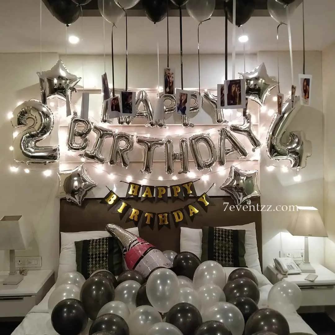 Black Silver Room Decoration