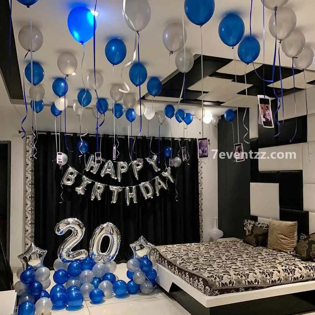 Blue Silver Decoration